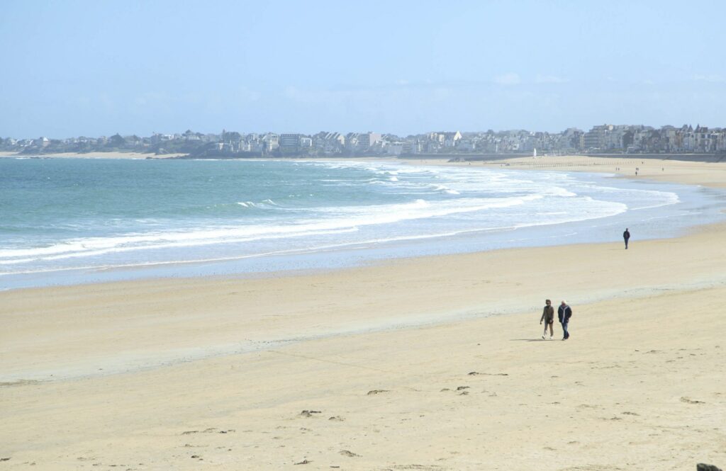 Saint Malo beach. Brittany, France.