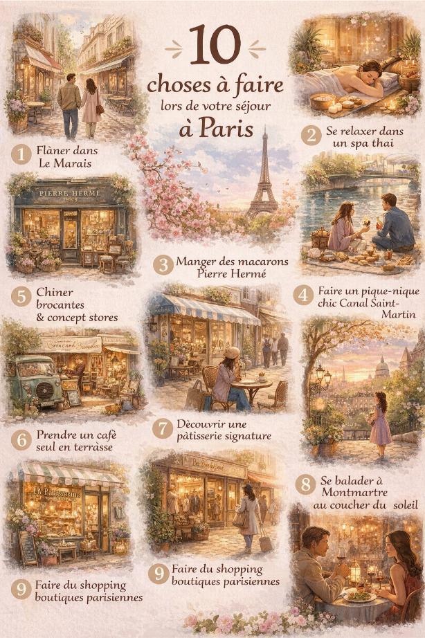 chose original faire vacance-paris